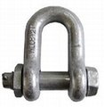 U.S.type Bolt Type Safety Chain Shackle G2150 1