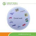 Animal pattern frisbee toy with polyester for training dog 3