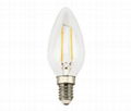 2W LED filament bulb candle bulb