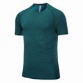 Hot Sale Dry Fit Polyester Spandex Sports Work out T-Shirts with Custom Printing 3