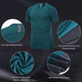 Hot Sale Dry Fit Polyester Spandex Sports Work out T-Shirts with Custom Printing 7