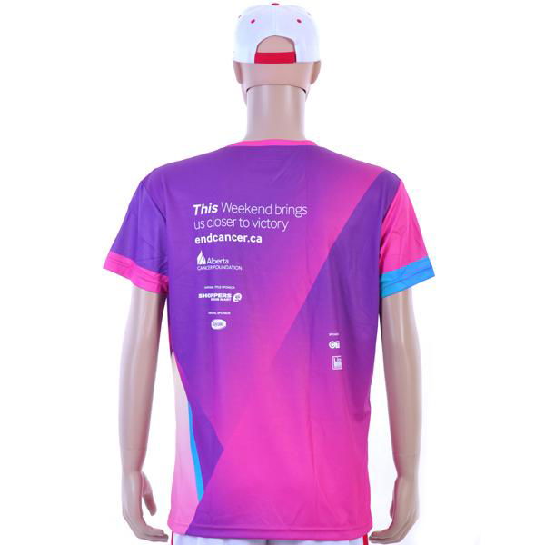 Sublimation digital printed men's t shirt for promotion and advertising 2