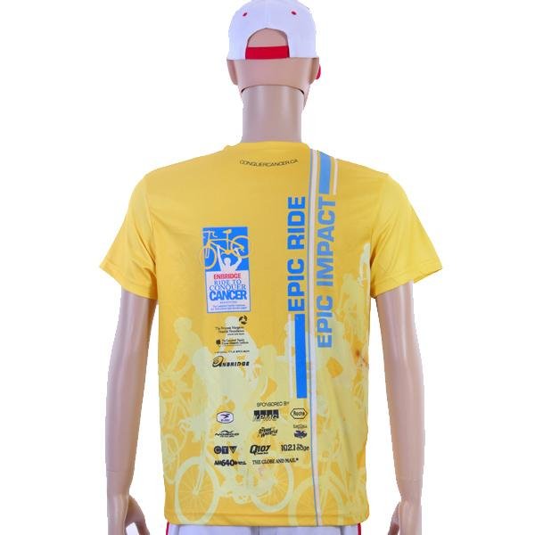 Sublimation digital printed men's t shirt for promotion and advertising 4