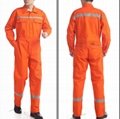 Orange Workers Overall Uniform with Reflective Tape for Mining Men's Coveralls