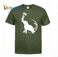 Loose fit men's cotton 100% t-shirt with your own label printing design  1