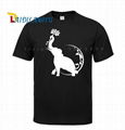 Loose fit men's cotton 100% t-shirt with your own label printing design  4