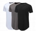 Men Casual T-Shirt Curve Hem Side With