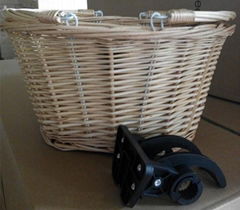 wholesale wicker baskets with QR with double handle(TB-22)