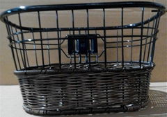 wholesale rattan bike basket hot sale direct facotry supply