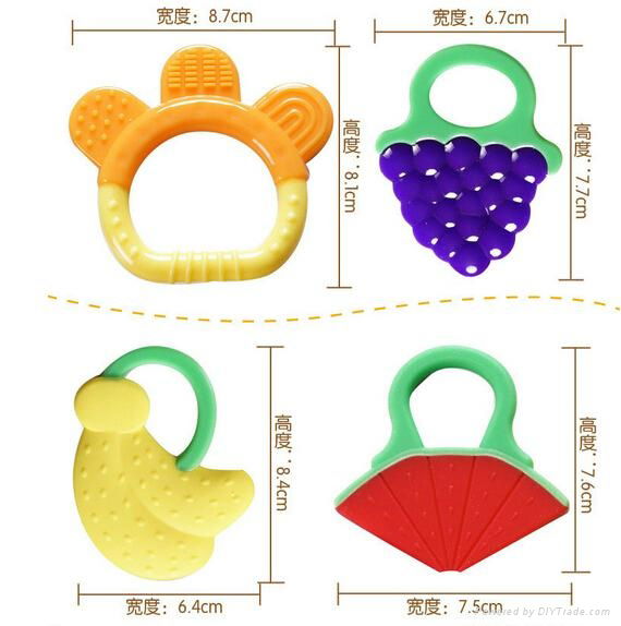 Customzied funny design baby teether ring