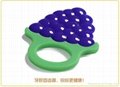 Customzied funny design baby teether ring 2