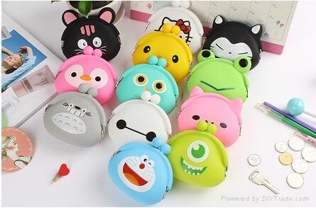 bulk wholesale silicone coin purse with freely logos