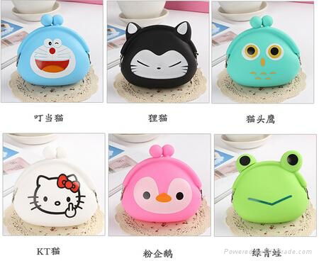 bulk wholesale silicone coin purse with freely logos 4