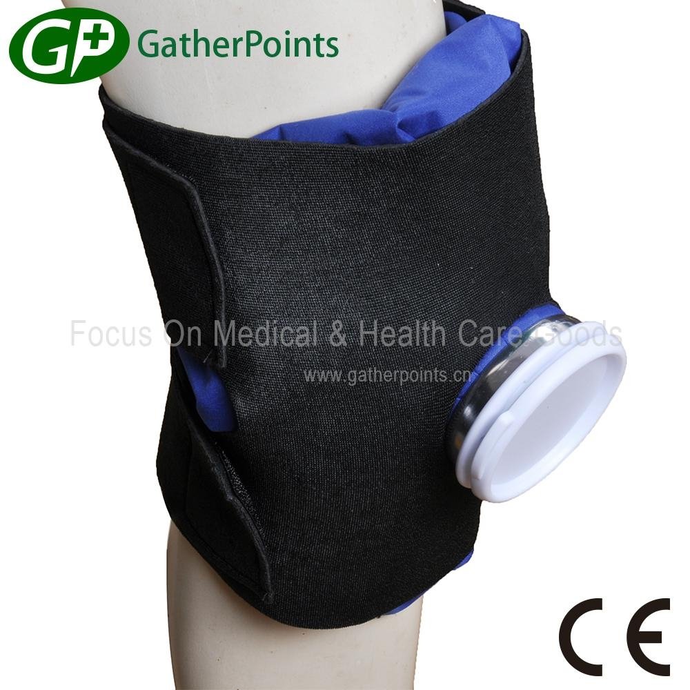 Knee support with ice bag ice wrap 3