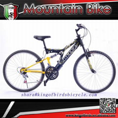 Dual suspension mountain bike 26 size mtb 18 speed