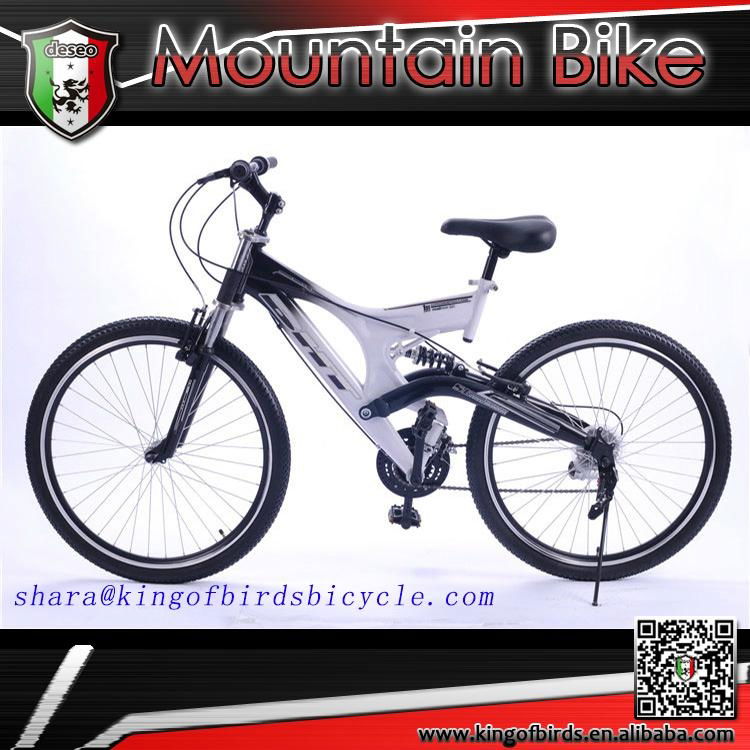 Dual suspension mountain bike 26 inch mtb steel bike