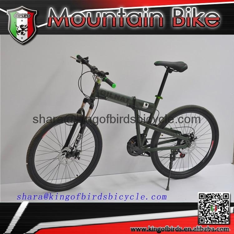 2016 new model folding mountain bike 26 inch mtb comfortable bike 
