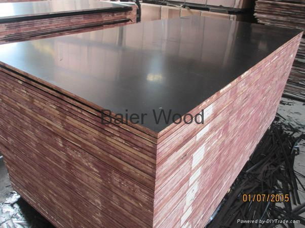 poplar plywood 27mm shuttering film faced plywood 3