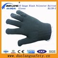 Knitted Black PVC Dots Both Sides Glove 5