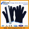 7g Black Color Cotton Knitted Work Glove	 2