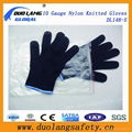 7g Black Color Cotton Knitted Work Glove	 3