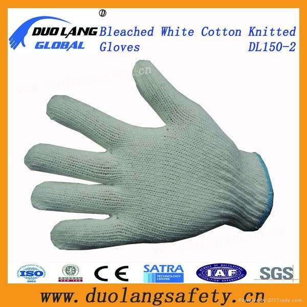  Hot Sale Knitted Cotton Gloves, Polycotton Gloves, Good Quality, Work Gloves,