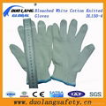  Hot Sale Knitted Cotton Gloves, Polycotton Gloves, Good Quality, Work Gloves, 4