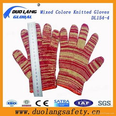 7g Bleached White Color Cotton Knitted Work Glove