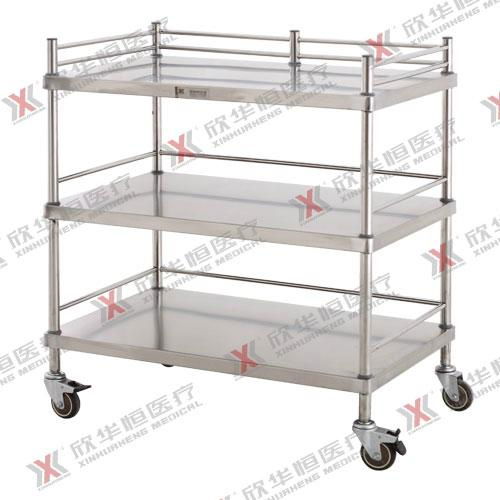 Stainless steel apparatus trolley