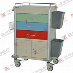 colored medical trolley