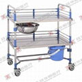 Stainless steel medical trolley hospital