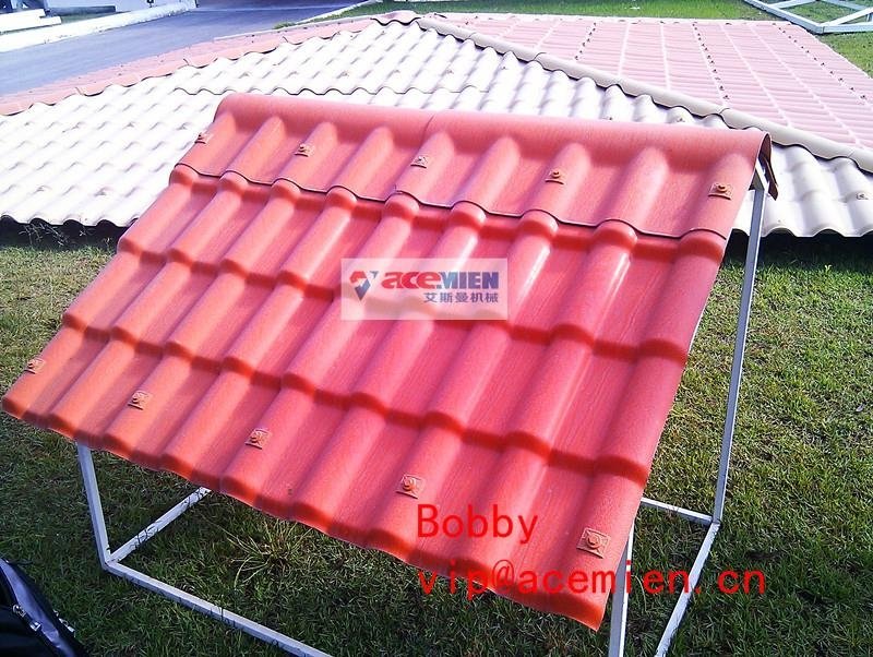 350 - 650kg/h Plastic Roof Tile Making Machine For PVC Roof Sheet 5