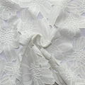 big flower embroidery lace fabric/ french embroidery lace for clothing