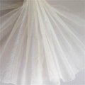 White Shiny Stabilized Stiff Netting French Nylon Mesh Fabric For Sportswear/Clo