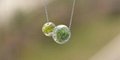 Hand Blown Globe Clear Hollow Jewelry Round Crystal Ball Necklace Pendant Orbs   2
