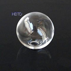 Hand Blown Globe Clear Hollow Jewelry Round Crystal Ball Necklace Pendant Orbs
