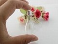 Hand Blown Lamp Clear Hollow Crystal Cover DIY Necklace Pendant  With Cap     2