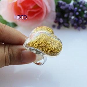 Hand Blown Globe Clear Hollow Crystal Glass Cover Necklace Pendant Jewelry
