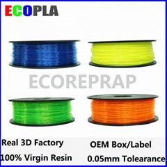 30 colors 1.75mm 3.00mm pla abs hips 3d filament for 3d printing 