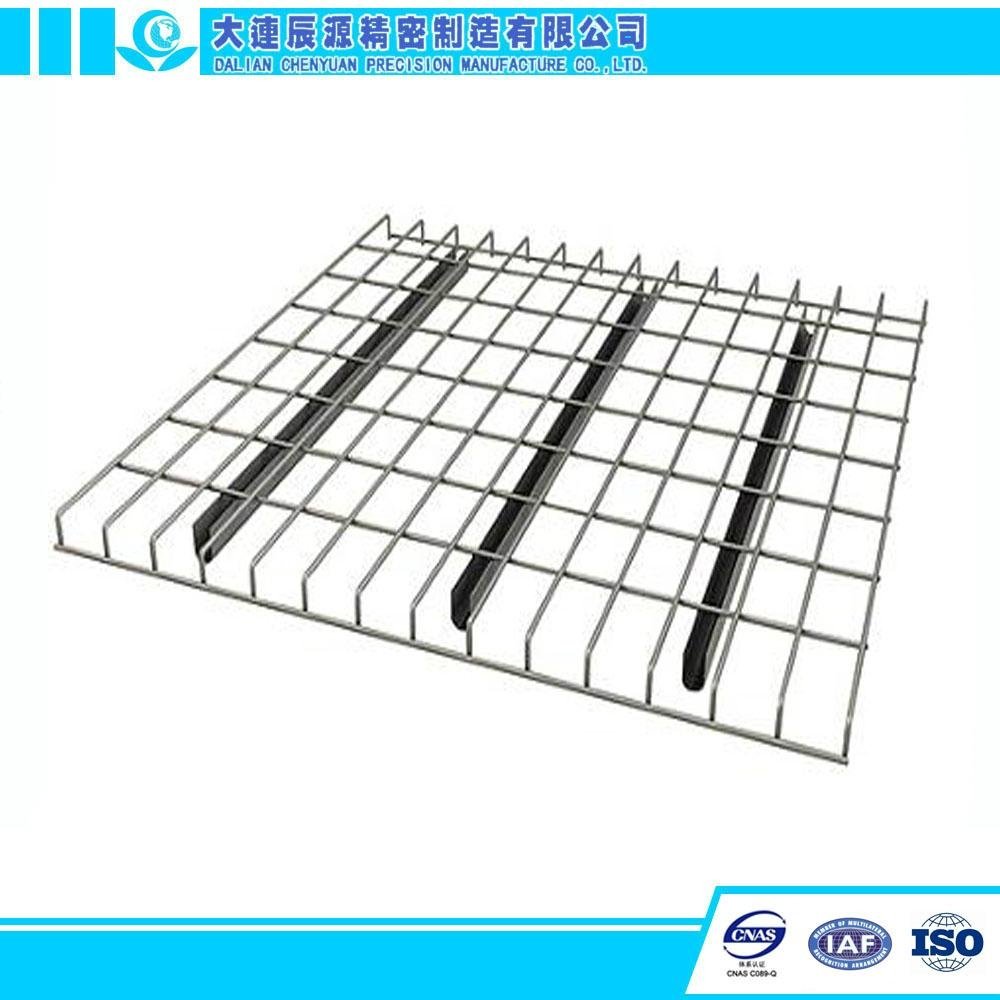 China Warehouse Storage System use Support Bar Strenghened Wire Mesh Decking