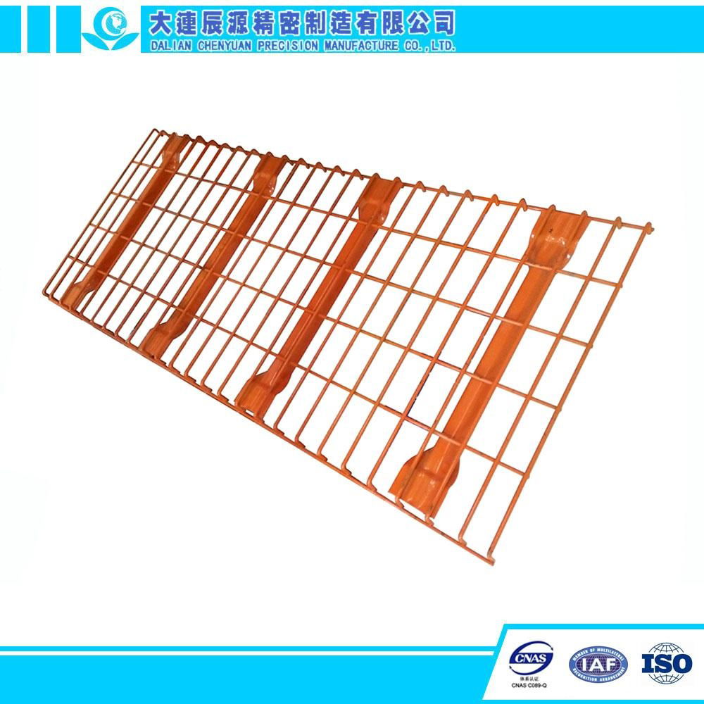 Long Span Metal Shelving Pallet Rack Light Duty Wire Mesh Deck 3