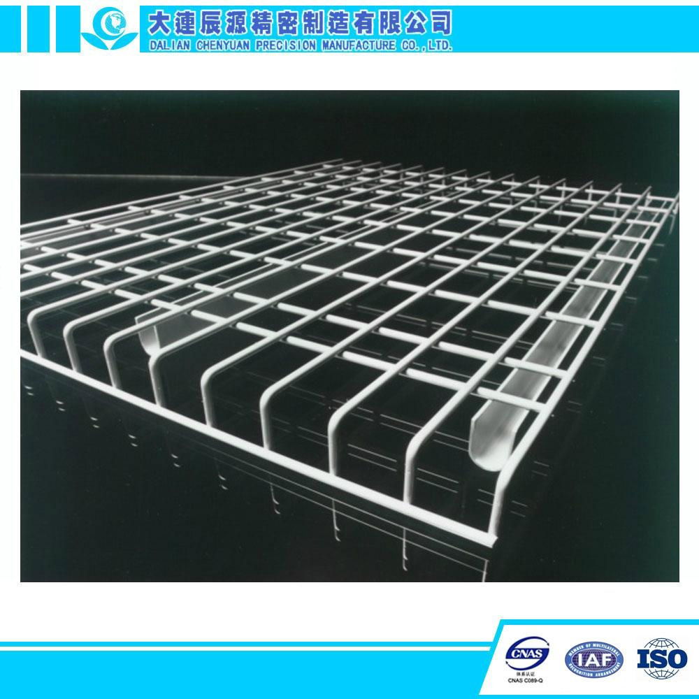 Long Span Metal Shelving Pallet Rack Light Duty Wire Mesh Deck 4