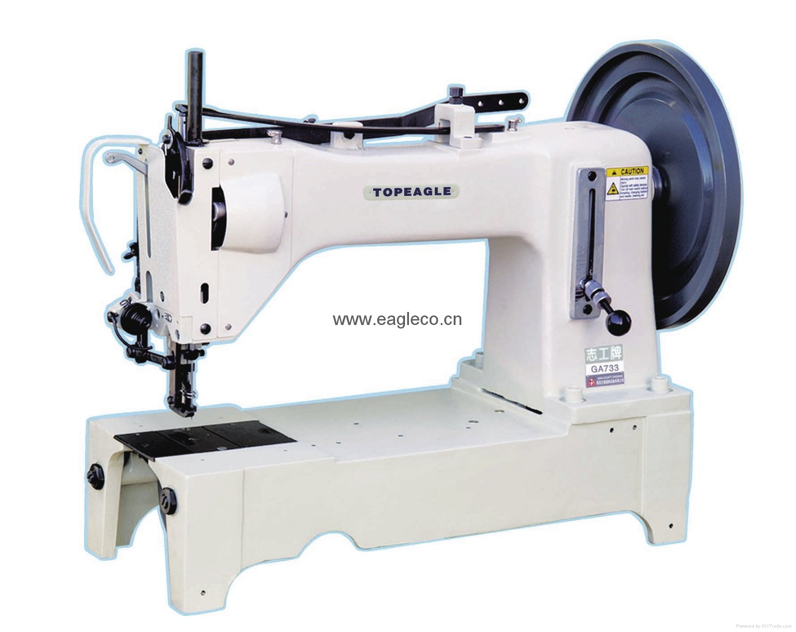TOPEAGLE TEF-733 top and bottom feed extra heavy duty machine