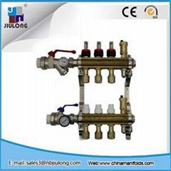 Hot Extrusion Brass Manifold With Long Flowmeter