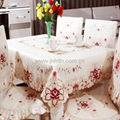 Custom design embroidery table cloth table cover 3