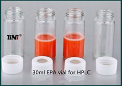 30ml EPA clear vial for HPLC with PTEF