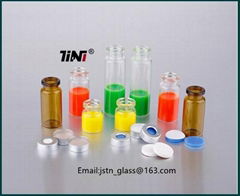 5ml~20ml crimp clear with amber vial for HPLC