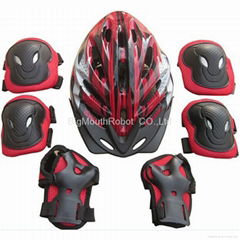 BigMouthRobot Multi-sport Adjustable Adult Helmet Elbow Pads Knee Pads Proctive 