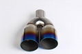 Blue Burnt Exhaust Duo Layer Muffler Tip