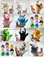 12 stylesAfrican jungle animal parent-kid hand finger puppet  set   5